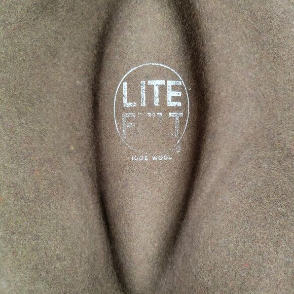 Lite Felt Mens Classic Traveler Hat 100% Wool Headwear Brown Tan Size Medium - Picture 7 of 12